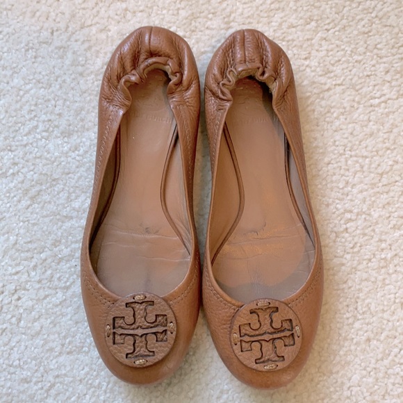 Tory Burch Shoes - TORY BURCH GENUINE LEATHER REVA FLATS